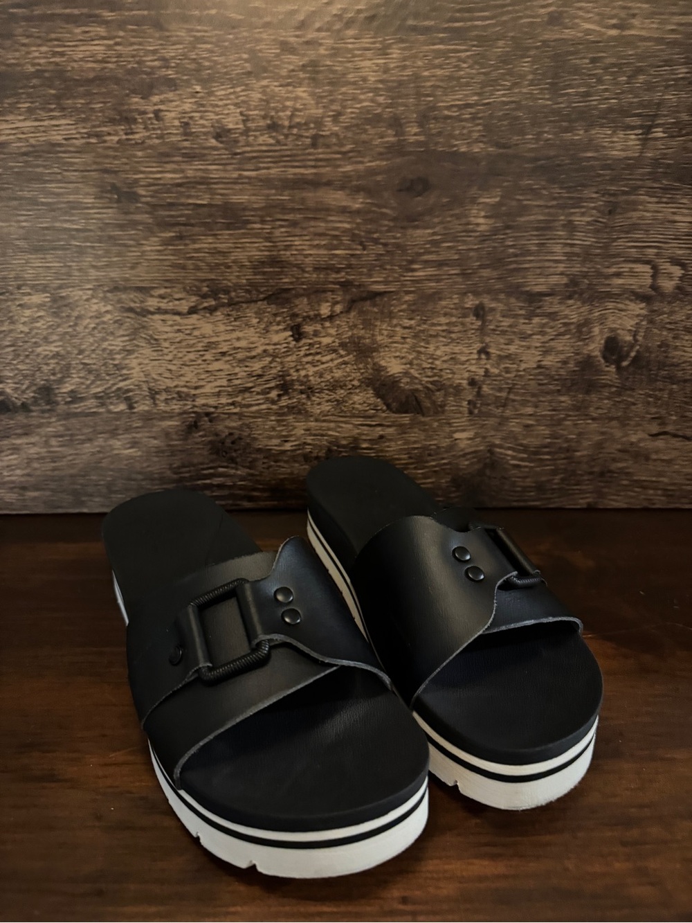 Reef Banded Horizon Buckle Slide Sandal